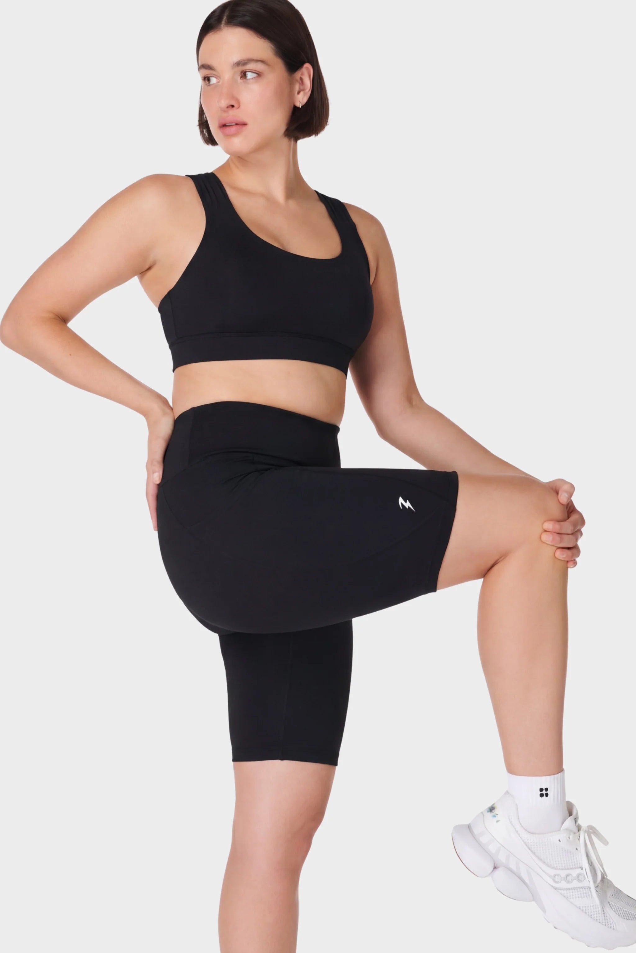Black Luxe Compression Shorts