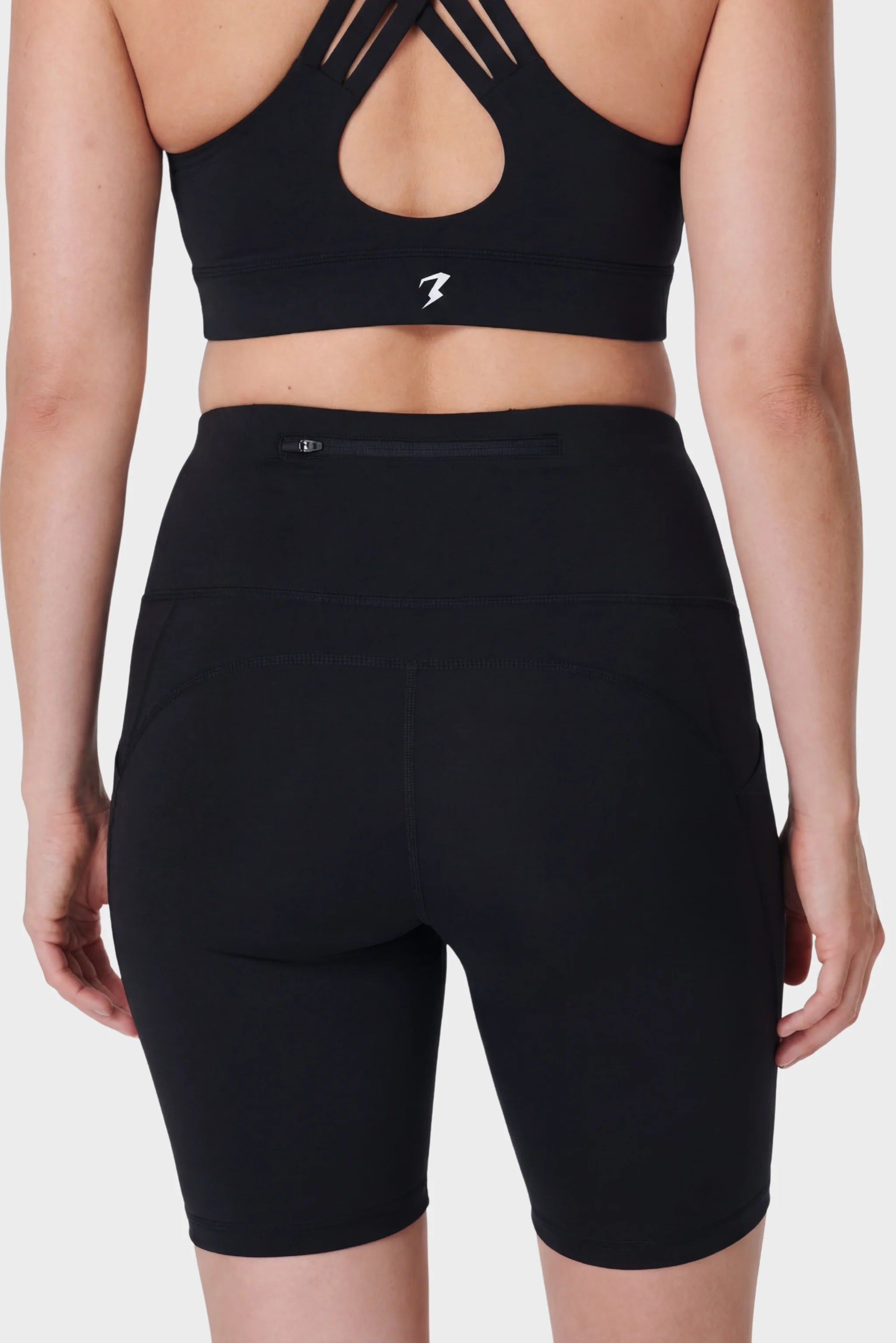 Black Luxe Compression Shorts