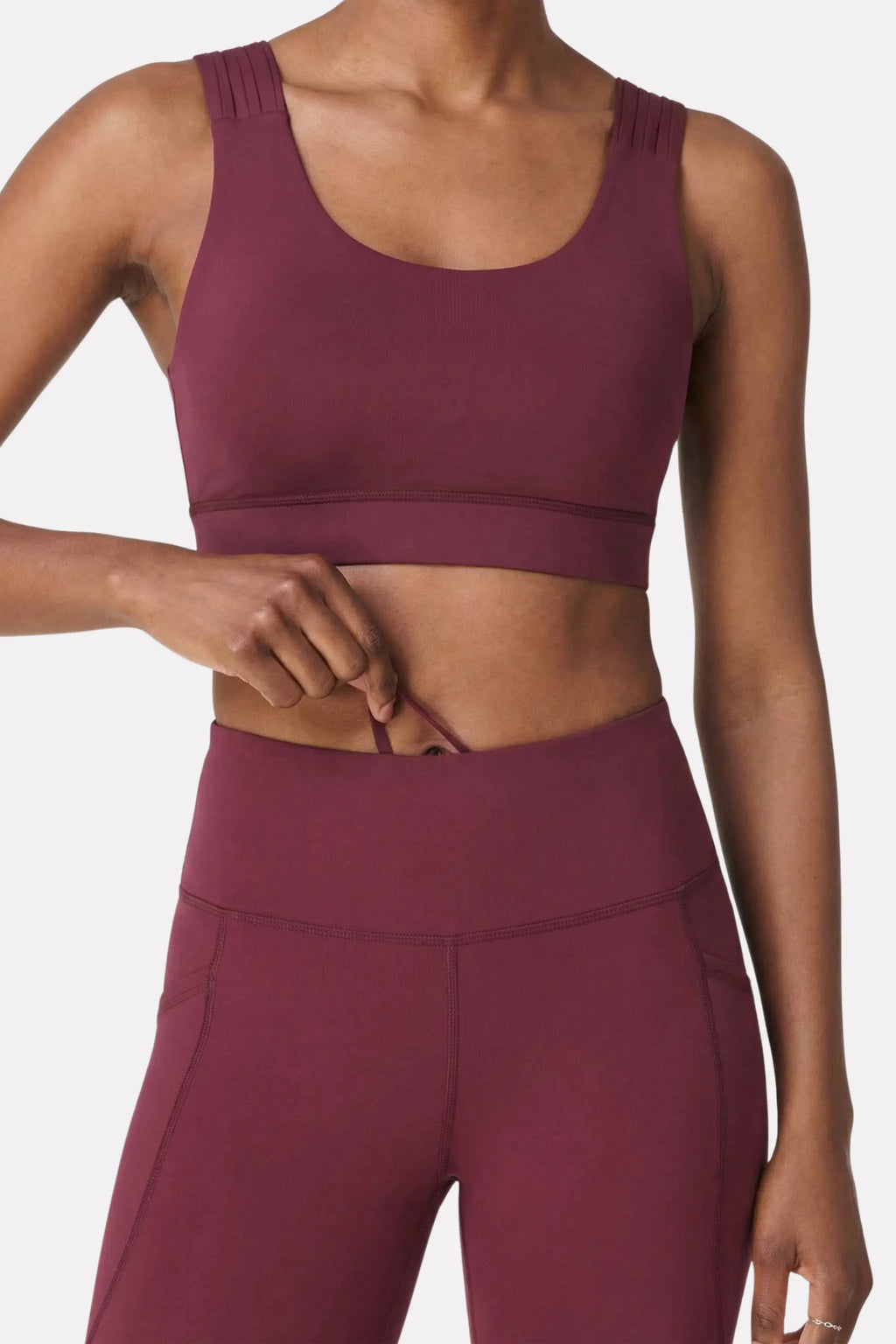 Maroon Plum Running Leggings
