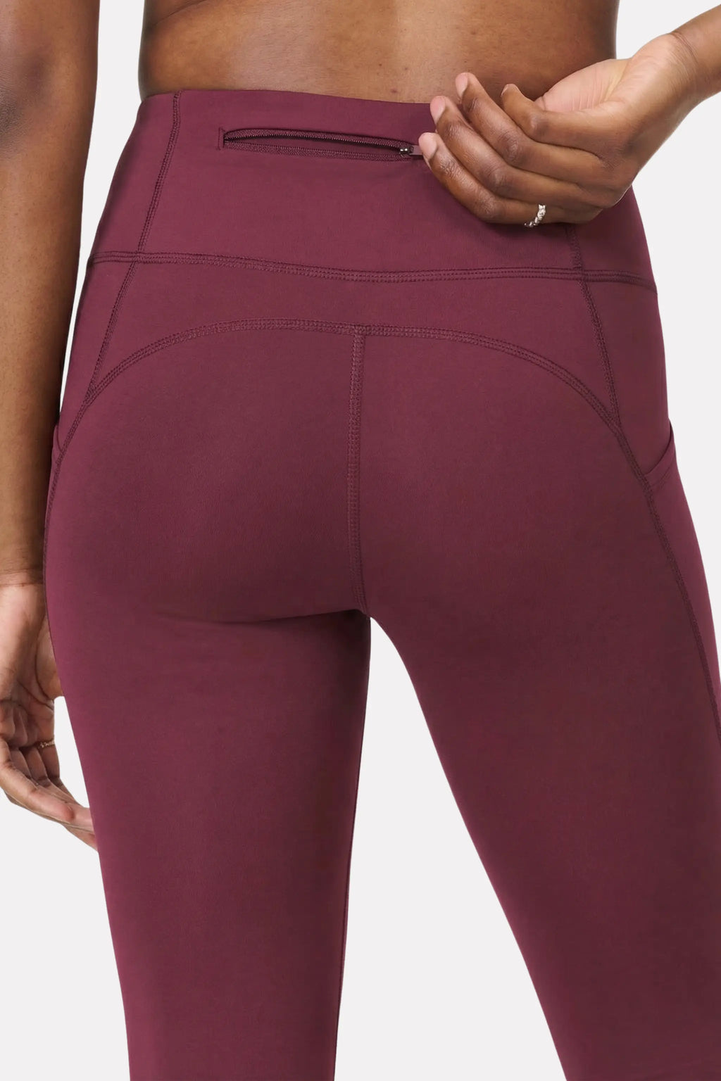 Maroon Plum Running Leggings