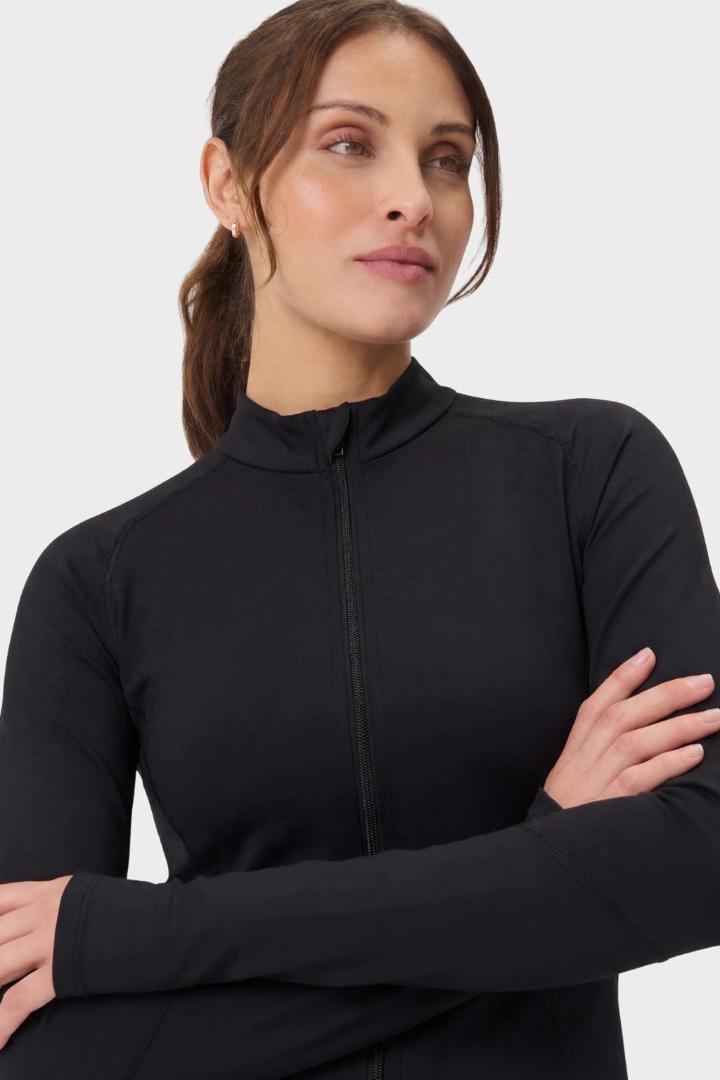 Black Luxe Workout Jacket