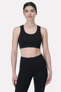 Black Luxe Seamless Sports Bra