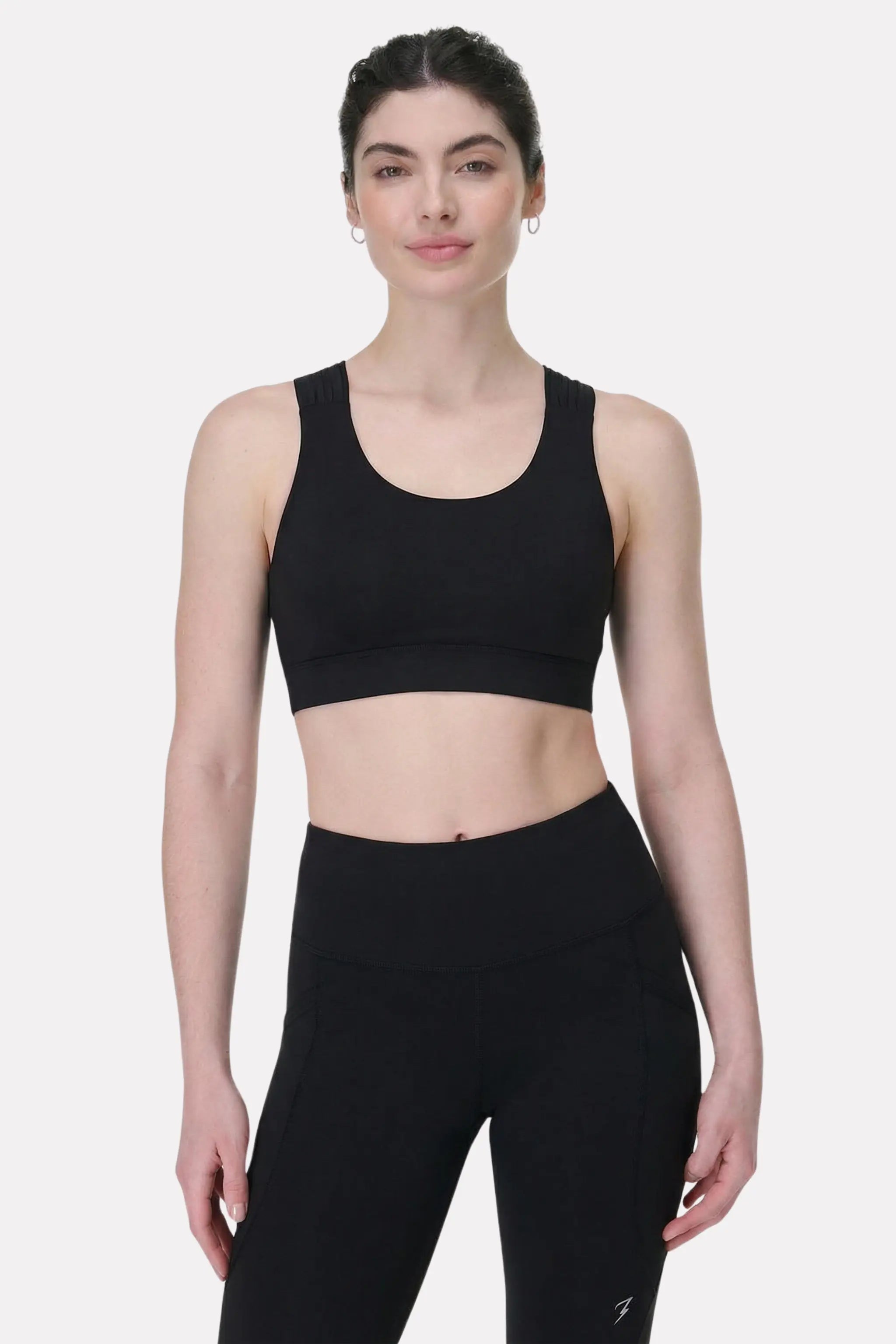 Black Luxe Seamless Sports Bra