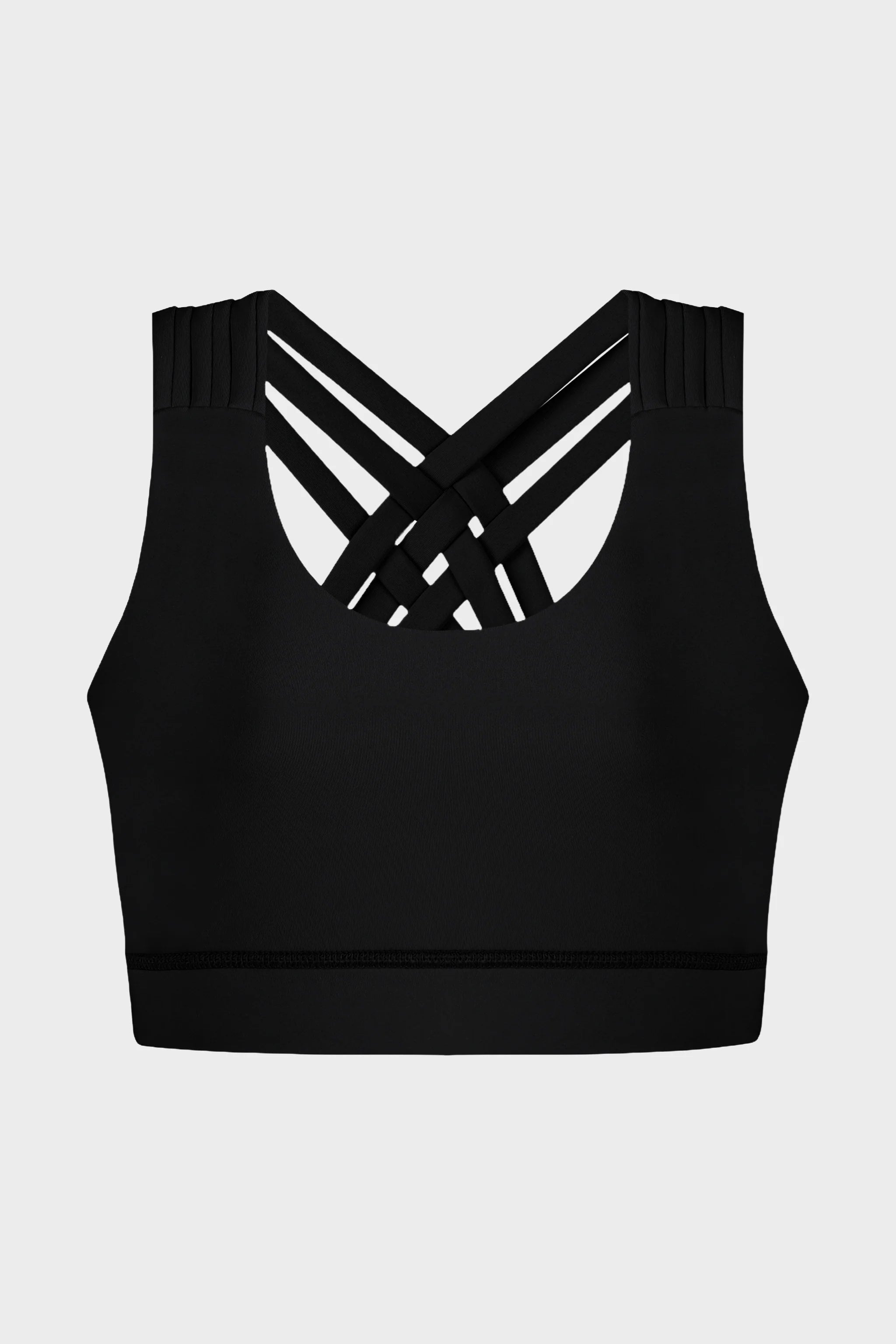Black Luxe Seamless Sports Bra