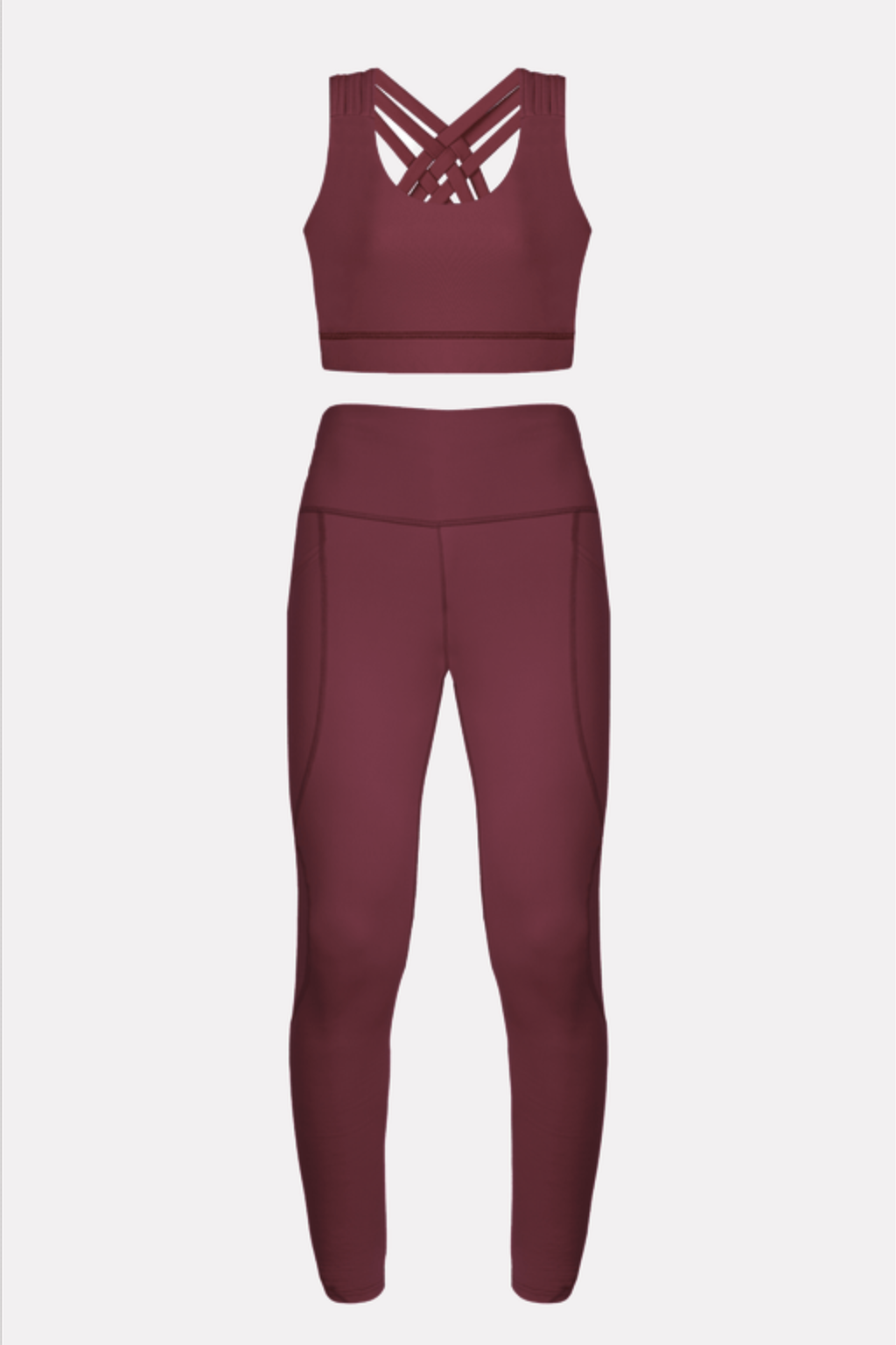 Maroon Plum Running Set