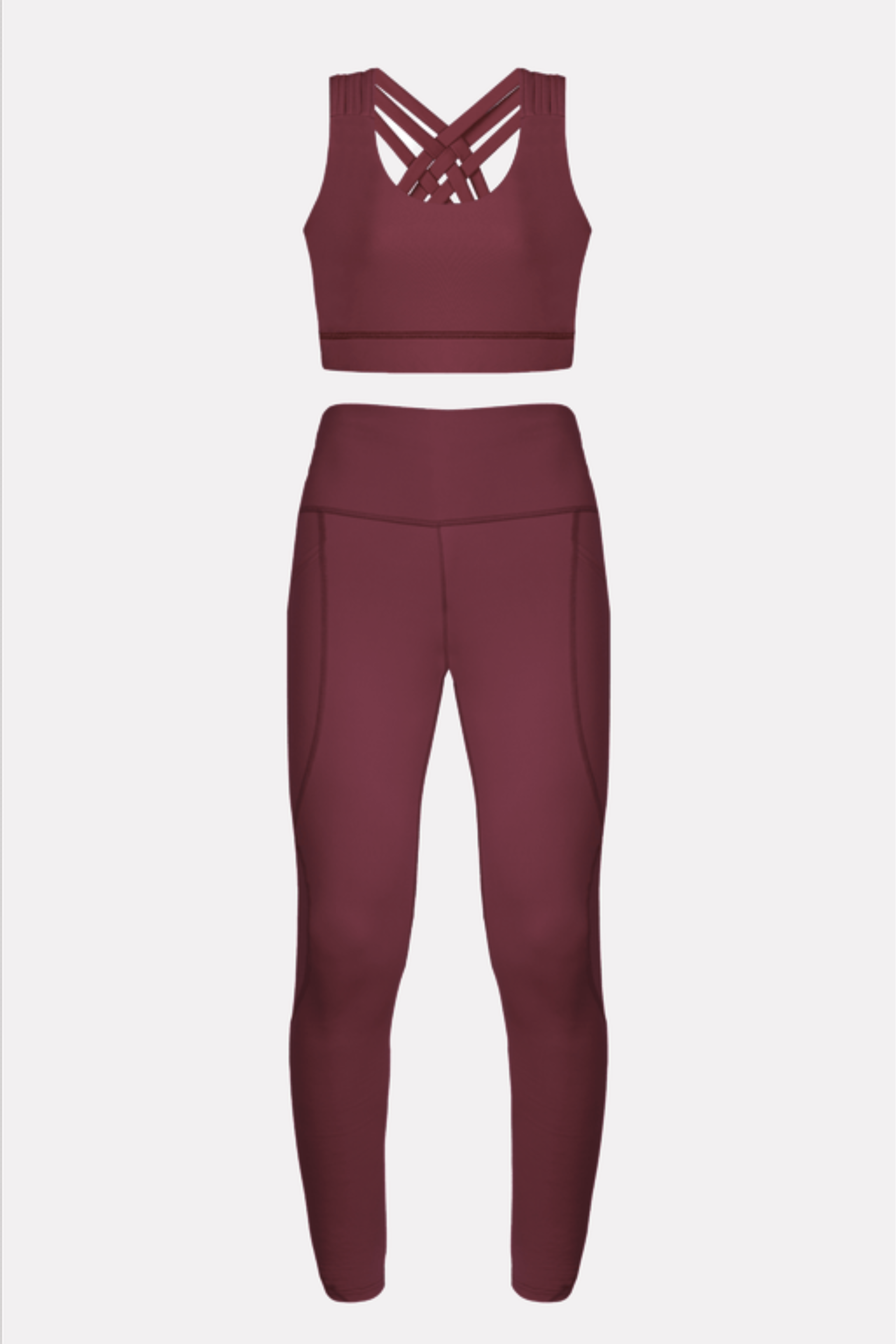 Maroon Plum Running Set