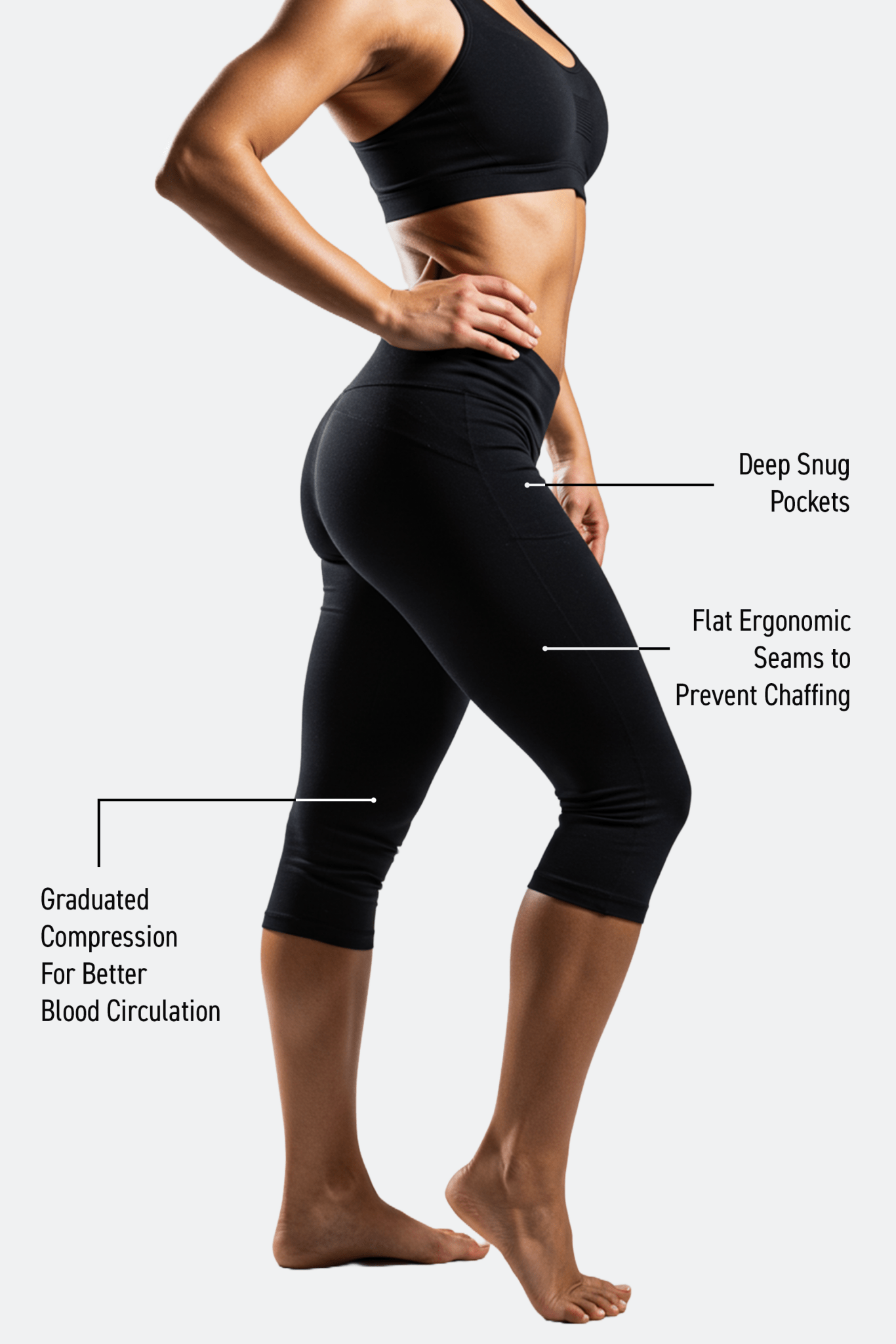 Black All Day Luxe Capri