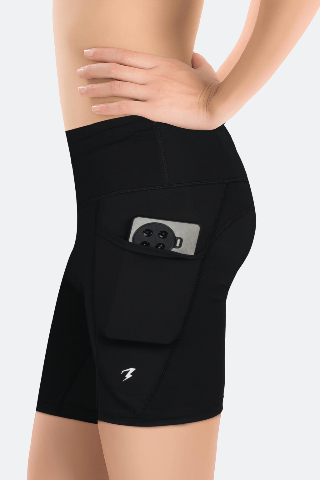 Black Luxe Compression Shorts