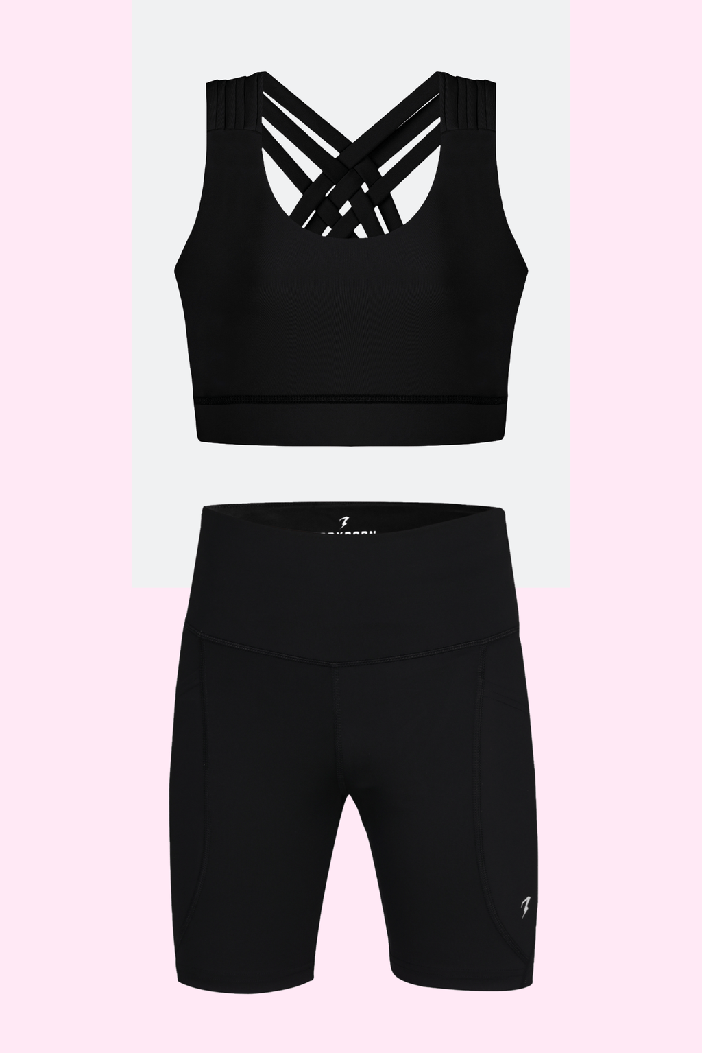 Black Luxe Compression Shorts
