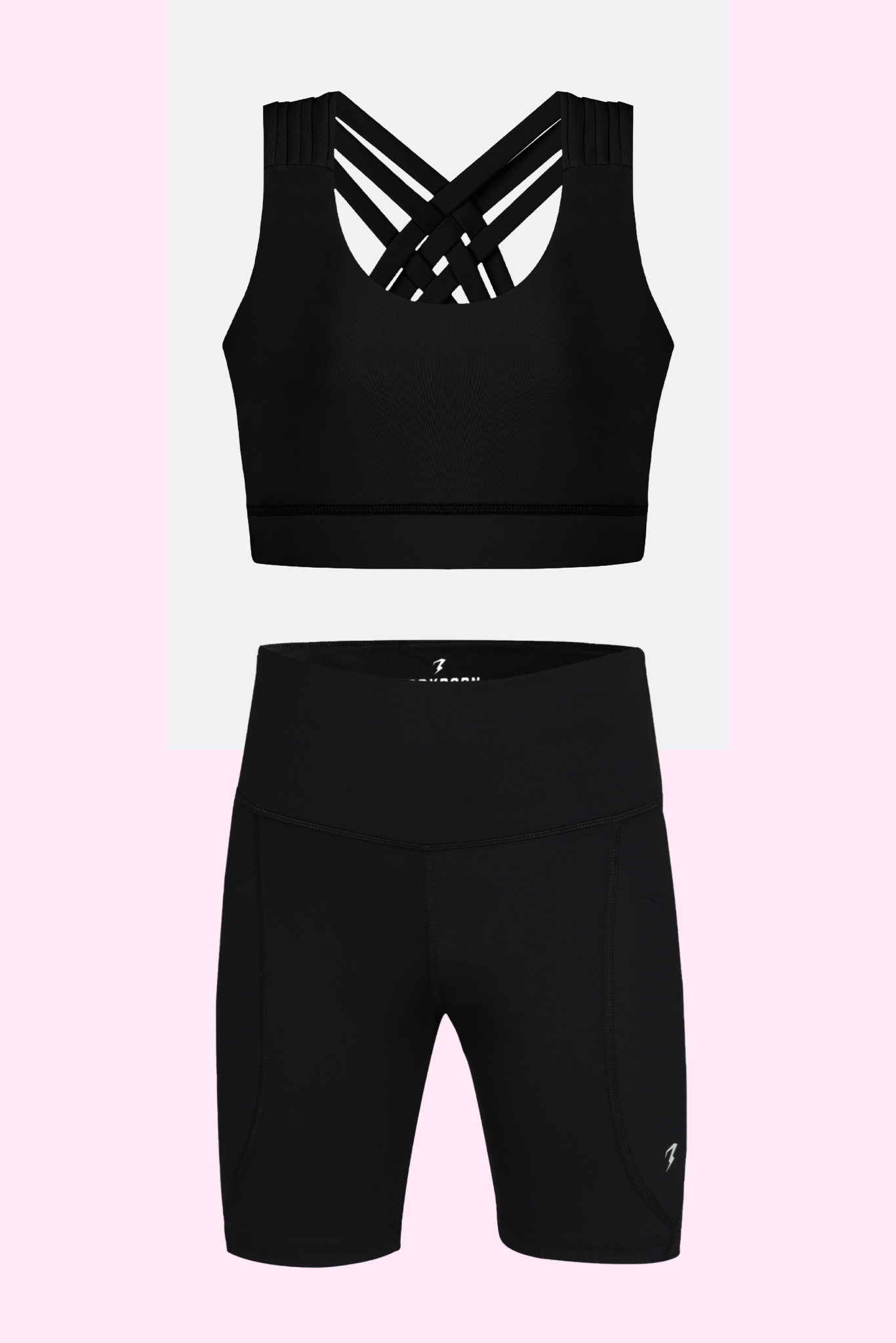 Black Luxe Compression Shorts