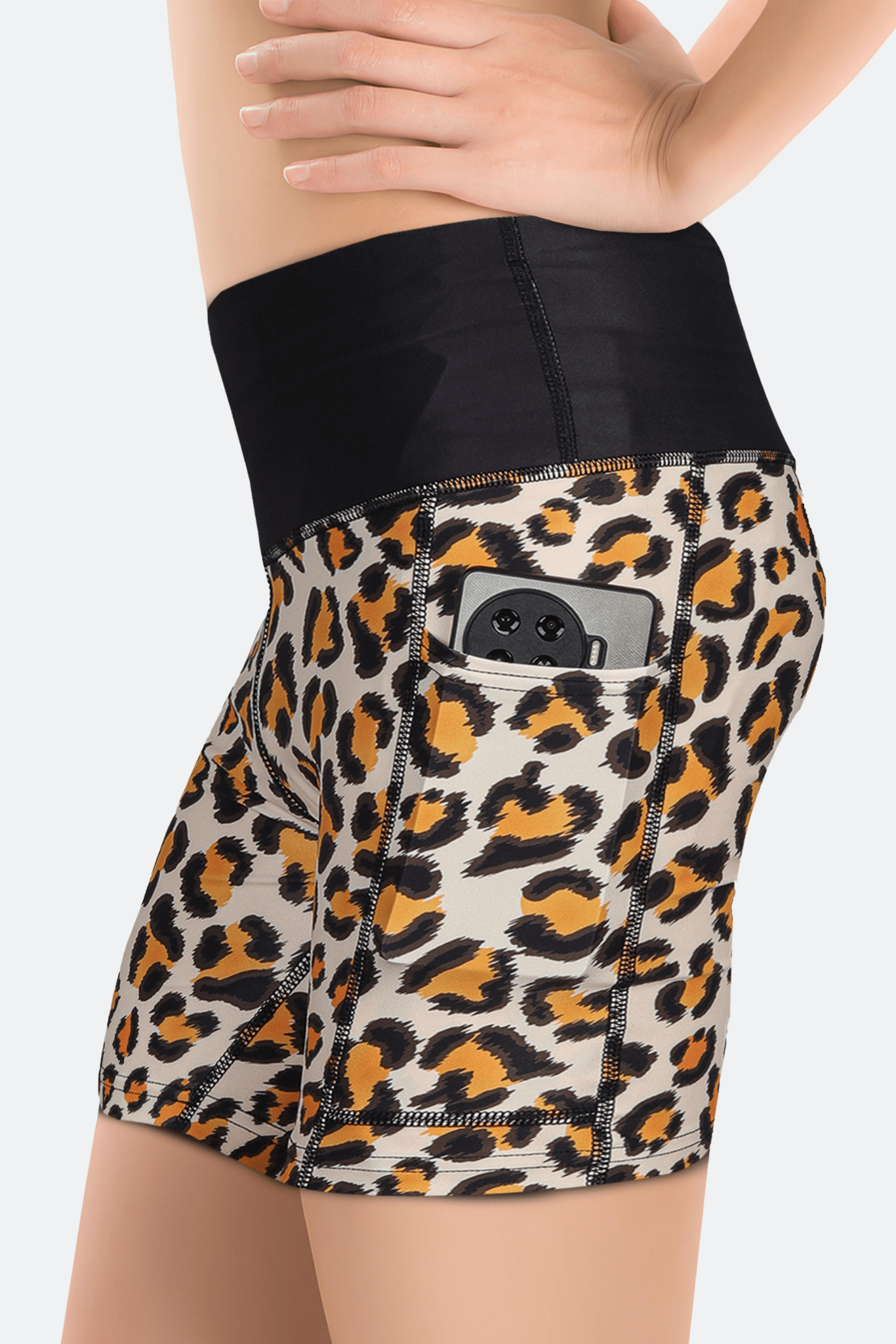 Leopard Running Compression Shorts