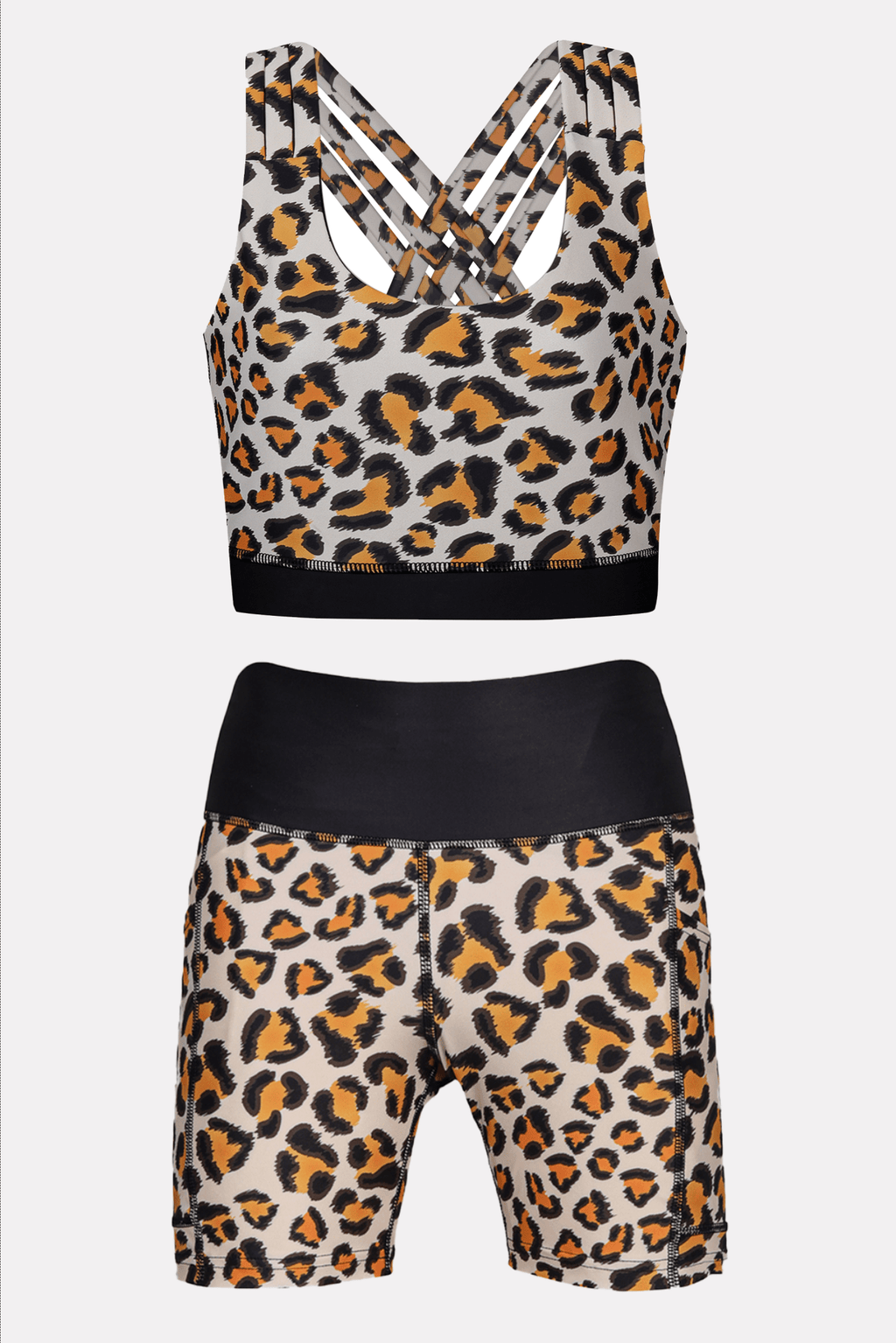 Leopard Running Compression Shorts